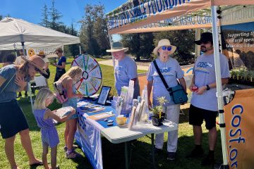 Board members at the COSF booth at Native Plantpalooza & Eco Fest